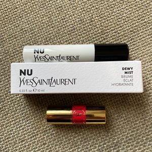 New YSL Nu Dewy Mist and Lipstick